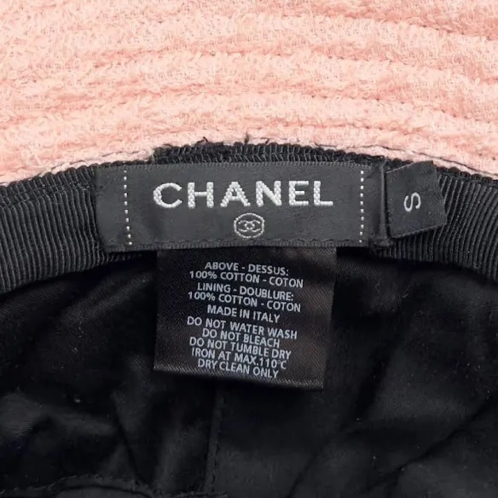 Chanel navy pink terry cloth and bucket Hat - Picture 2 of 5